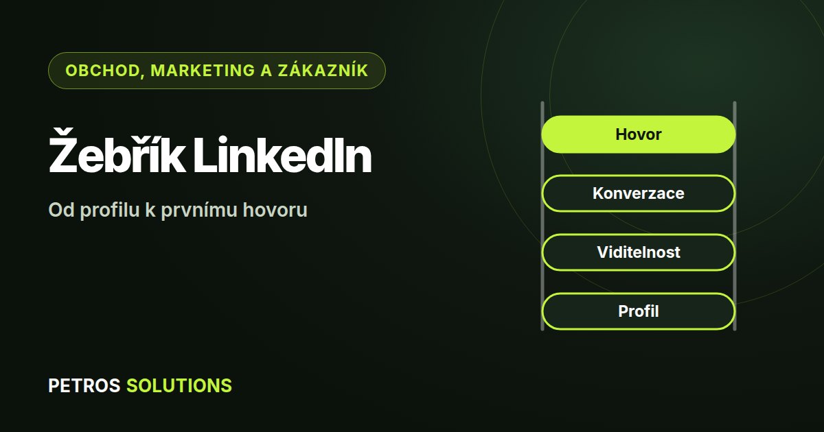 Schéma rámce Žebřík LinkedIn